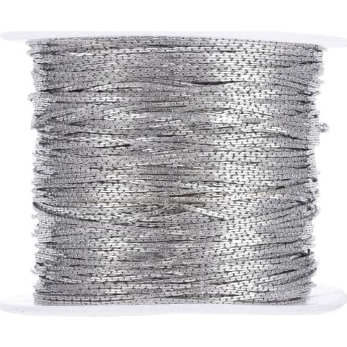 92m/roll Unwelded Brass Coreana Chains with Spool for DIY Jewelry Making Bracelet Neckalce Accessories Findings 0.9x0.6mm