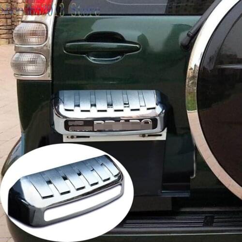 ABS Chrome Rear License Plate frame decor cover trim For Toyota Land Cruiser Prado LC120 FJ120 2003-2009 Car Styling Accessories