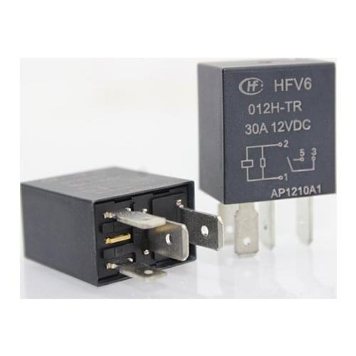 HFV6 car relay 12v 4pin 5pin 30A for headlamp fan air conditioner relays