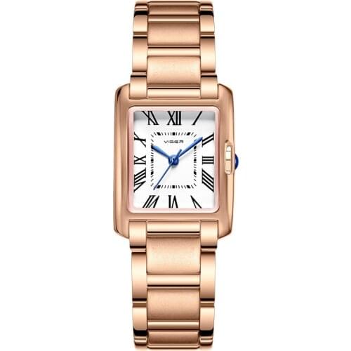 Top Brand Square Womens Bracelet Watches High Quality Waterproof Fashion Butterfly Buckle Ladies Wristwatch Relogio Feminino