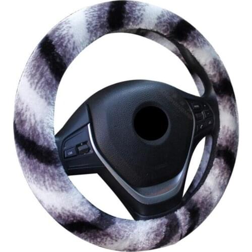 Winter Car Steering Wheel Cover/Universal Soft Warm Plush Covers for steering women men girl car interior 4 colors