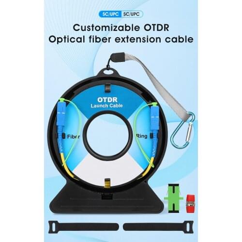COMPTYCO SC/FC/ST/LC-UPC/APC OTDR Dead Zone Eliminator,Fiber Rings 1000M Fiber Optic OTDR Launch Cable Box SC/UPC-LC/APC