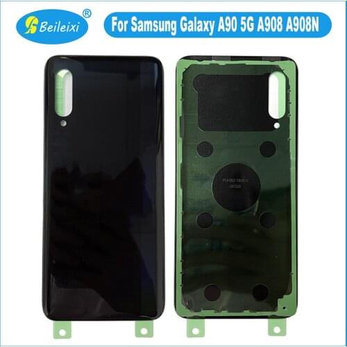 For Samsung Galaxy A90 5G A908F / A80 A805F / A70 A7050 Battery Back Cover Glass Door Case Housing Protective Durable Back Cover