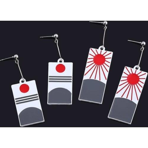 Japanese Anime Demon Slayer Cosplay Prop Kimetsu no Yaiba Tanjirou Kamado Earrings Action Figure Cosplay Toys