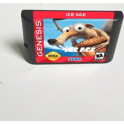 Ice Age - 16 Bit MD Game Card for Sega Megadrive Genesis Video Game Console Cartridge