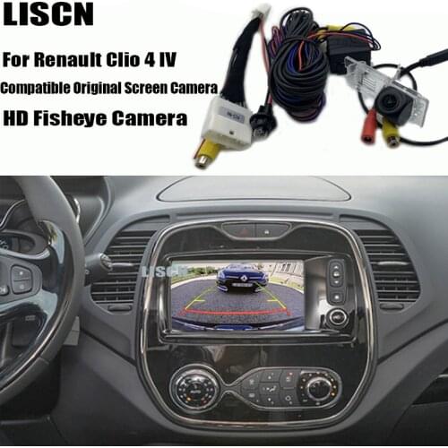 Backup camera For Renault Clio 4 IV 2012 2013 2014 2015 2016 2017 OEM Screen Cable Adapter Reversing camera license rear camera