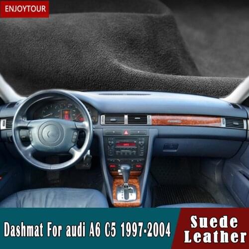 For Audi A6 S6 Rs6 C5 Allroad Avant 1997-2004 Suede Leather Dashmat Dashboard Cover Pad Dash Mat Carpet Nonslip Car-styling