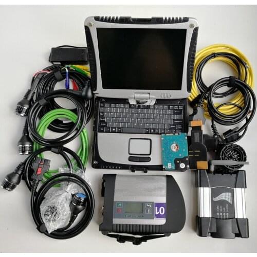 MB Star C4 and wifi Icom Next 2 Software in 1TB New HDD on Used Toughbook CF-19 4G Ready to use for Auto Diagnosis Tools