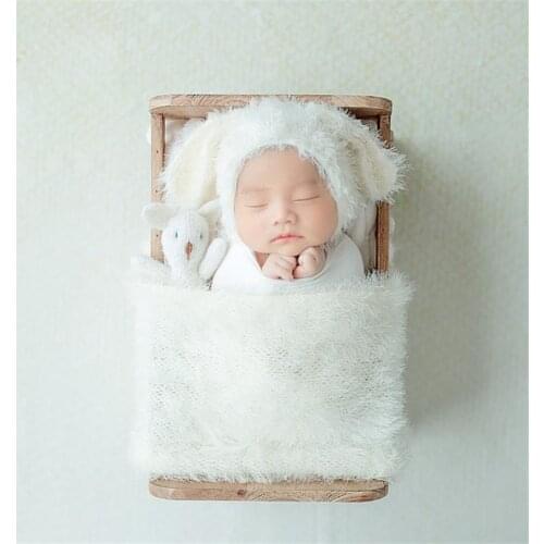 Neutral Newborn Sweater Knit Wraps Baby girl Stretch Jersey Wrap Photography props Layering Fabric