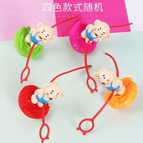 On Behalf of the Cartoon Piggy Spinner Baby Parent and Child Small Toy Colorful Stall Wechat Business Toy Wholesale Factory Dir