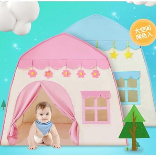 Kids Play House Toy for Children Indoor Outdoor Castle Tents Princess Game Playhouses Flowers Boy Girl Oversize Folding House