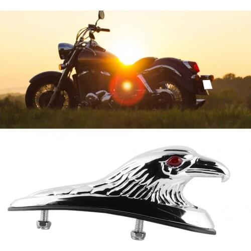 Motorcycle Front Fender Mudguard Decor Ornament Eagle Head Statue Fit for Kawasaki/Yamaha/Suzuki Universal Motorcycle Ornamental
