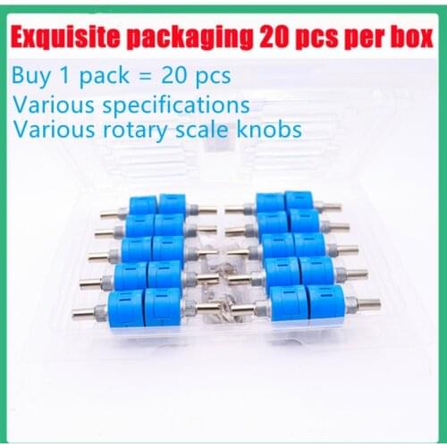 3590S-2 Precision Multi-Turn Winding Potentiometer Box of 20 Pieces A03 Rotary Scale Knob Adjustable Resistance 1K 2K 5K 10K ohm