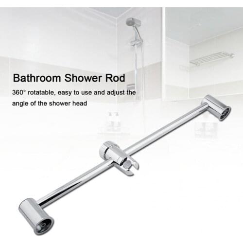 Adjustable Bathroom Shower Head Lift Stand Chrom Plated Shower Rod Bar Bathroom Hardware Accessories regadera para ducha