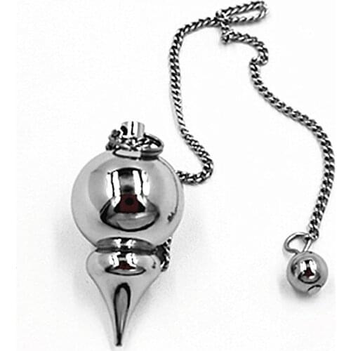 Reiki pendulum pendule Natural Stone Amulet Healing Pyramid spiritual pendulums for dowsing Copper meatl Charms Chakra Amule