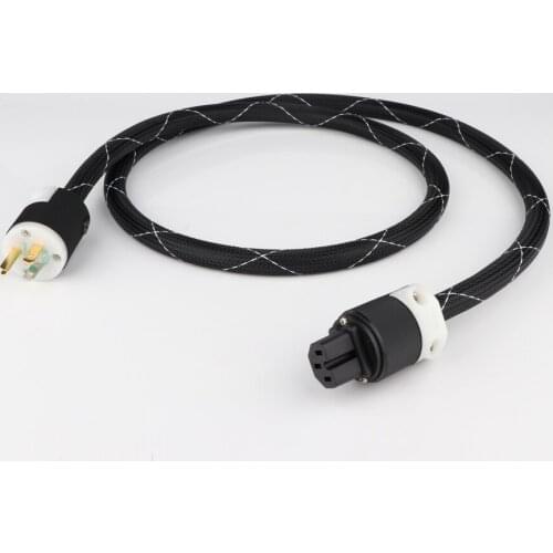 Piece Hi-end 4N OFC copper US power cord hifi audio US AC power cable with US version gold plated power connector plug