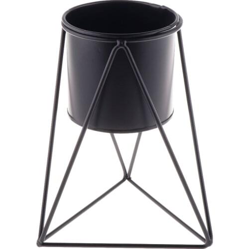 Nordic Iron Flower Stand Succulent Green Flower Pot Minimalist Metal Iron Vase Desktop Decoration Props