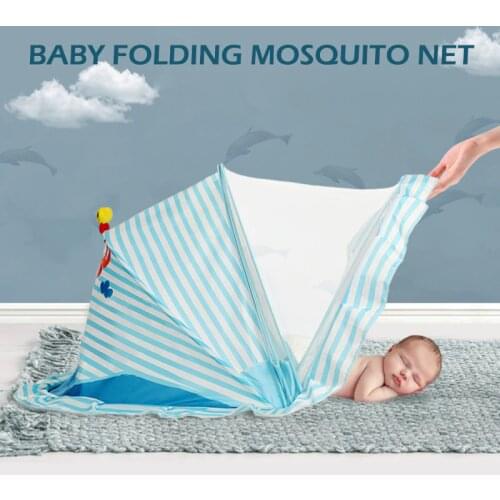 Baby Bed Mosquito Net Foldable Childrens Tent 0-5 Years Old Universal Size Baby Room Anti-Mosquito Bacteria Canopy On The Bed