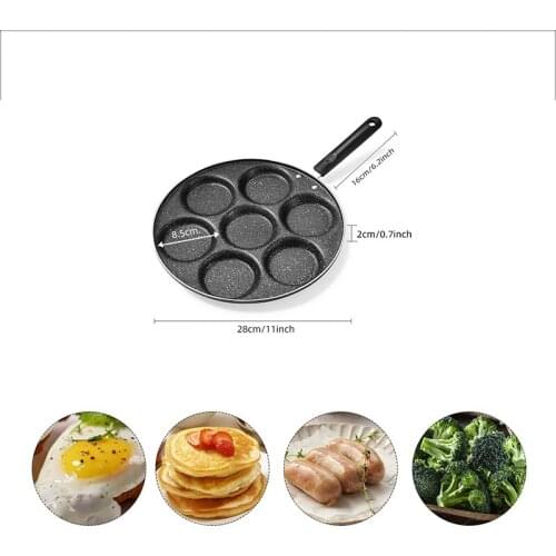 4/7 Cups Frying Pan Breakfast Omelet Egg Pan Durable Non-stick Pan Cooking Egg Ham Pans Pancake Maker Cookware Frying Pan