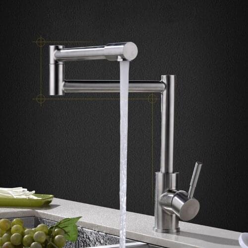 304 Stainless Steel High Quality Durable New Style Folding Flexible Faucet For Kitchen Sink
