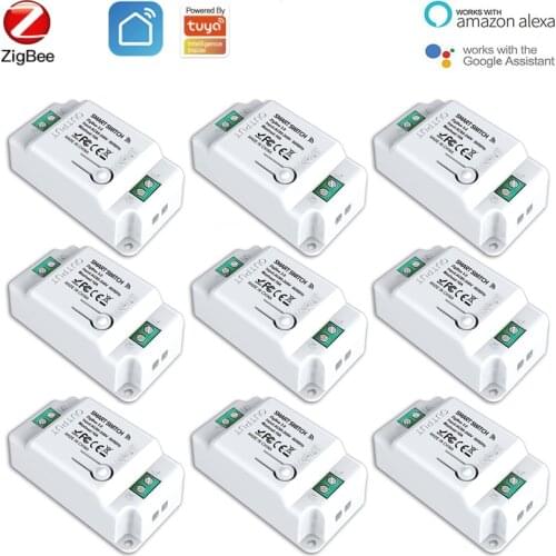 Zigbee DIY Smart Switch Smart Home Remote Control Power Switch Voice Timer Schedule Work With Tuya Smart Life Alexa Google Home