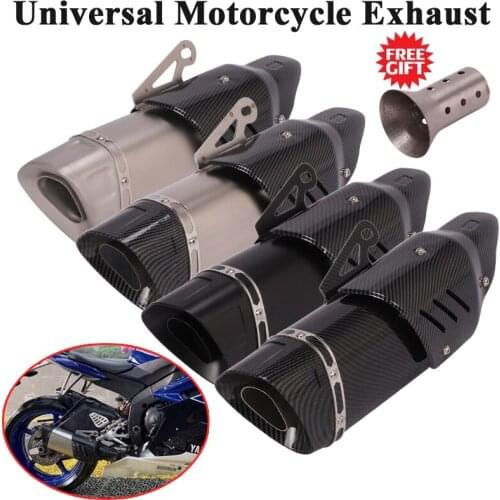 Universal 51mm Motorcycle Exhaust Pipe Escape Silencer Modified Muffler DB Killer For R15 GSXR600 TRK502 TNT600 NK650 R6 Z900 R1