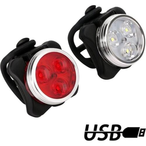 4 Modes Bicycle Light Built-in Battery Rechargeable USB LED Bike Light Flashlight with Mount Bicycle Accessories