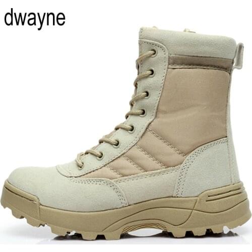 Spring Military Leather Boots Mens Combat Bot Infantry Tactical Boots Askeri Bot Army Bots Outdoor Climbing Hiking Boots 2019