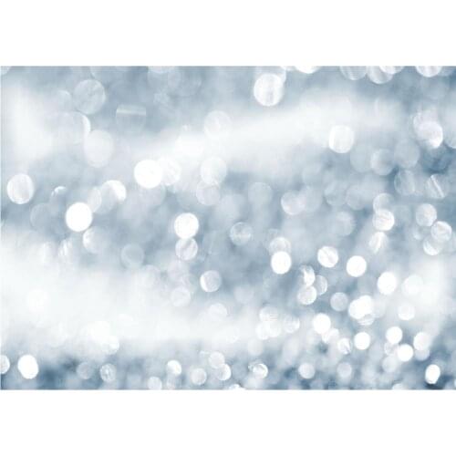 Light Blue Glitter Birthday Party Vinyl Photography Backgrounds Portrait Photographic Backdrops Photo Studio Children Photobooth