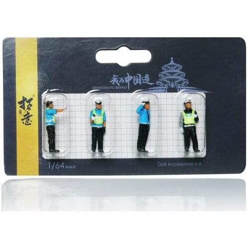 XCARTOYS 1:64 Chinese traffic police doll public security traffic police figure