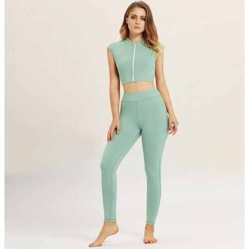 Womens Two Piece Set Tracksuit Running Sportwear Sports Suit Fitness Jogging Top And Pants Leggings Workout Summer Running suit