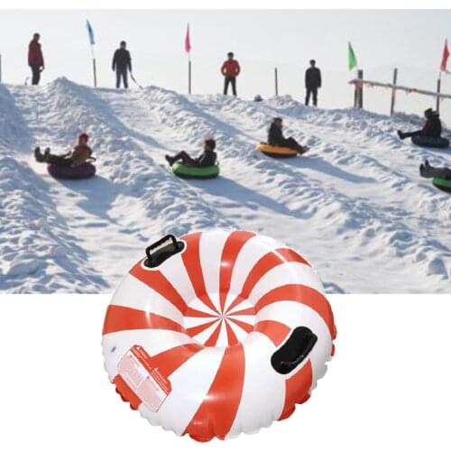 Floated Ski Circle Winter Inflatable Snow Tube with Handle Skiing Accessories Skiing Snowboarding