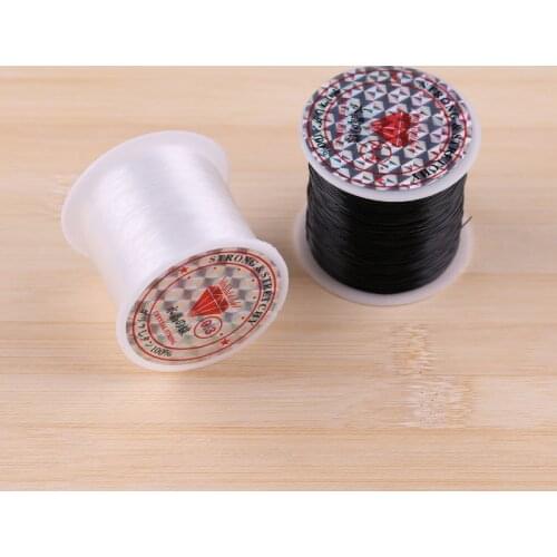 1pc diy Jewelry Accessories Fish Silk Line Non-stretch Transparent Crystal Beaded Bracelet Line