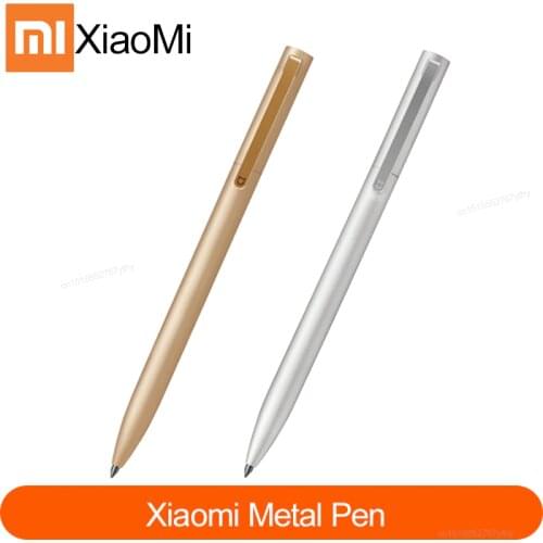 100% Original Xiaomi Mijia Metal Signature MI Pen 0.5mm Signature Pen PREMC Smooth Swiss Refill MiKuni Japanese Ink