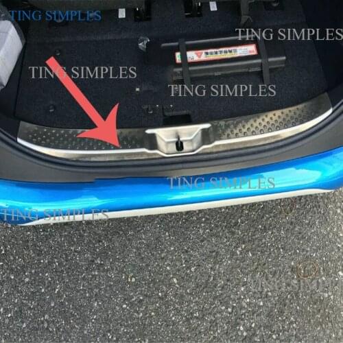 Stainless steel back guard Accessories For Toyota Sienta 2015~ 2017 Door Sill Scuff Plate Door Sills Pedal Car Sticker Strip