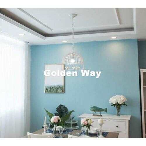 Free Shipping Nordic Bird Cage Design Pendant Light Black and White Decorative Pendant Lamp Indoor Iron D36cm Size Pendant Lamp