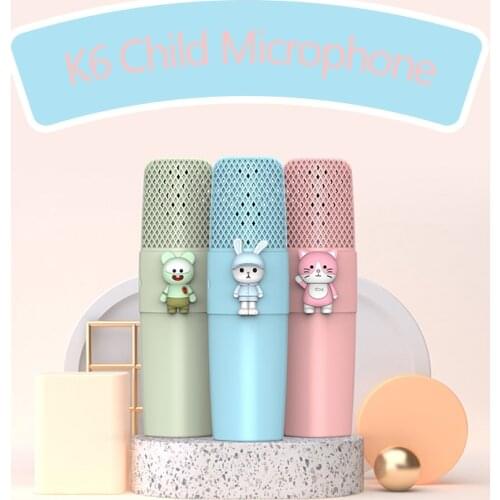 Wireless microphone K9 Bluetooth Handheld Karaoke Cute Microphone With Speaker for Home Party Chiid Christmas Thanksgiving Gift