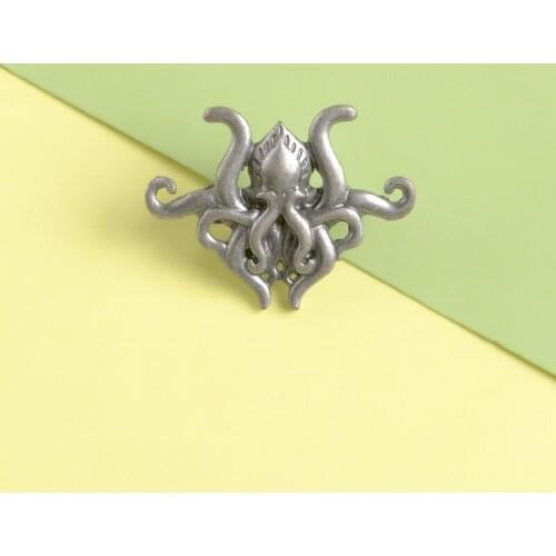 Octopus Pins Space Deep Sea Monster Enamel Pins Fashion Brooches Badges Bag Clothes Lapel Pins Jewelry Gifts For Friends