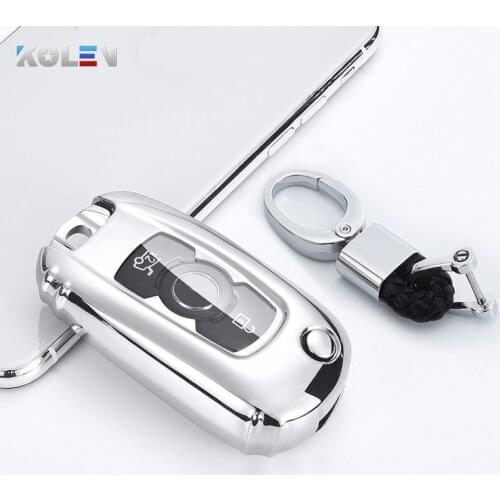 Plating TPU Car Remote Key Case Cover Holder For For Opel Vauxhall Astra K Corsa E For Buick Verano GX GL6 Encore 2018 2019 2020