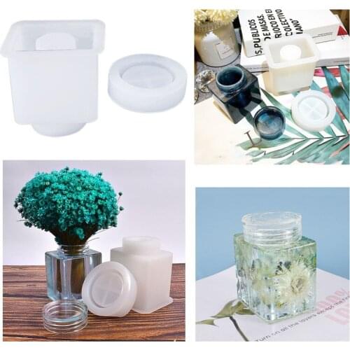 Pen holder Crystal Silicone Casting Molds Sets Flower Epoxy Resin Molds For DIY Jewelry Making Findings Supplies Kits Gift Box