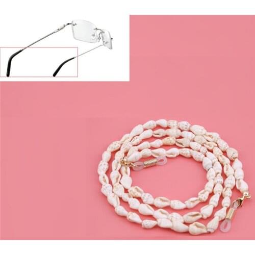 Women Small Conch Eyeglass Eyewear Sunglasses Reading Glasses Chain Cord Holder Neck Strap Rope