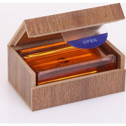Low Dust Rosin Resin For Violin Viola Cello with wooden case Bow String Instruments LETO 8010, Well pack to defend damage