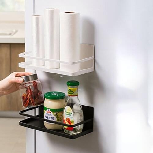 Kitchen Shelf Refrigerator Side Magnetic Absorption Storage Rack for Spice Seasoning Spice Tools Kitchen Utensils Gadgets #SW
