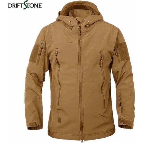 Men Tactical Military Jacket Camouflage Army Coat Soft Shell Shark V4.5 Waterproof Windproof Fleece Jackets Hooded Camo Clothes