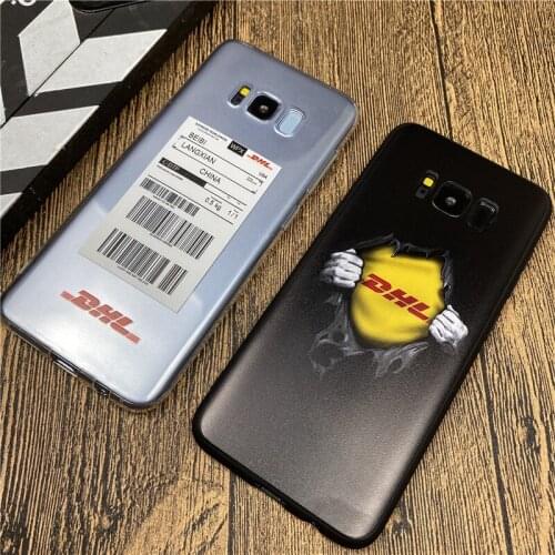 DHL Express Clear soft case for samsung galaxy S8 S9 S10 plus s10e lite note 8 9 10 pro silicone phone cover fashion coque funda