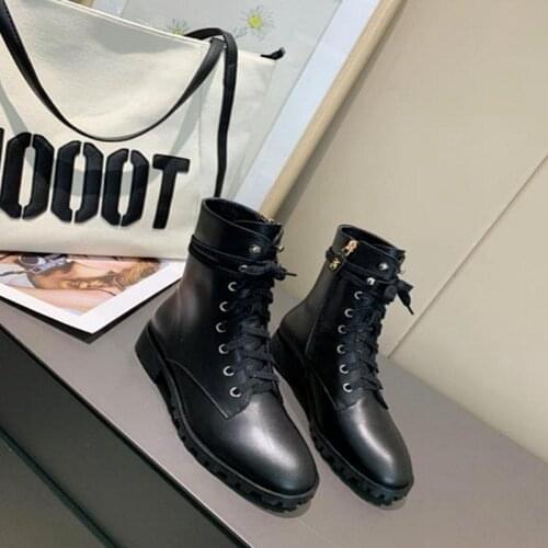 2020 New Fashion Winter Genuine Leather Women Boots Luxury Shoes Women Designers Toe Hoof Heels Women Boots