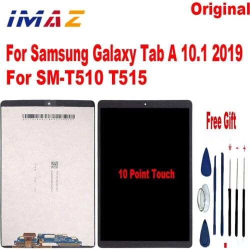 IMAZ Original Tablet LCD For Samsung Galaxy Tab A 10.1 2019 LCD Dispaly Assembly for SM-T510 T515 T517 Touch Screen Digitizer