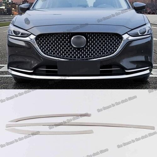 Lsrtw2017 Car Front Grill Trims Grille Bumper Decoration for Mazda 6 Atenza Mazda6 2020 2021 Accessories Auto Styling Lining