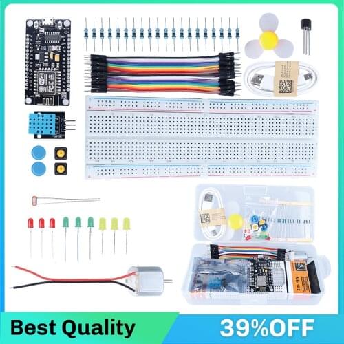 NEWEST RFID Starter Kit for Arduino UNO R3 ESP8266 V3 CH340G WiFi development board With LED Plastic box