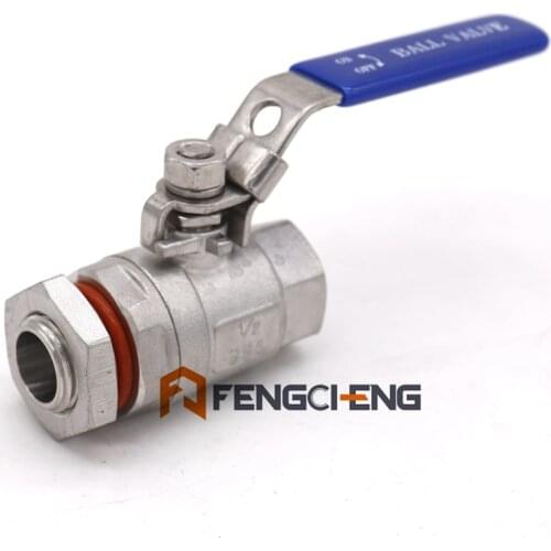 Weldless Ball Valve 1/2"NPT Food Grade O-ring Brewer Hardware